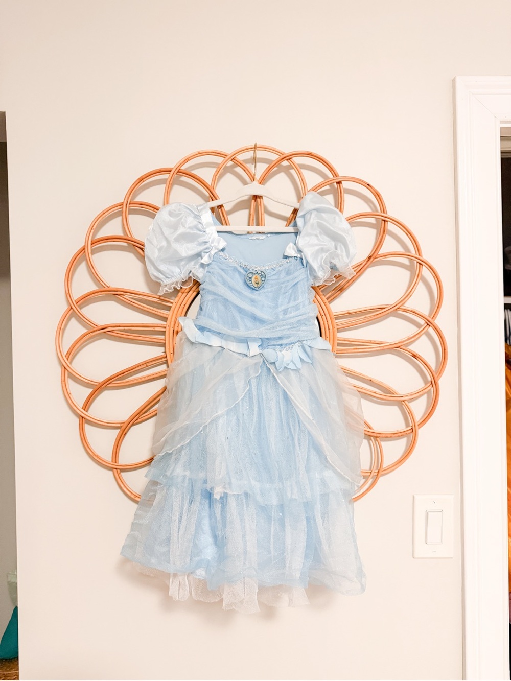 Light Blue Princess Tulle Costume Dress for Kids